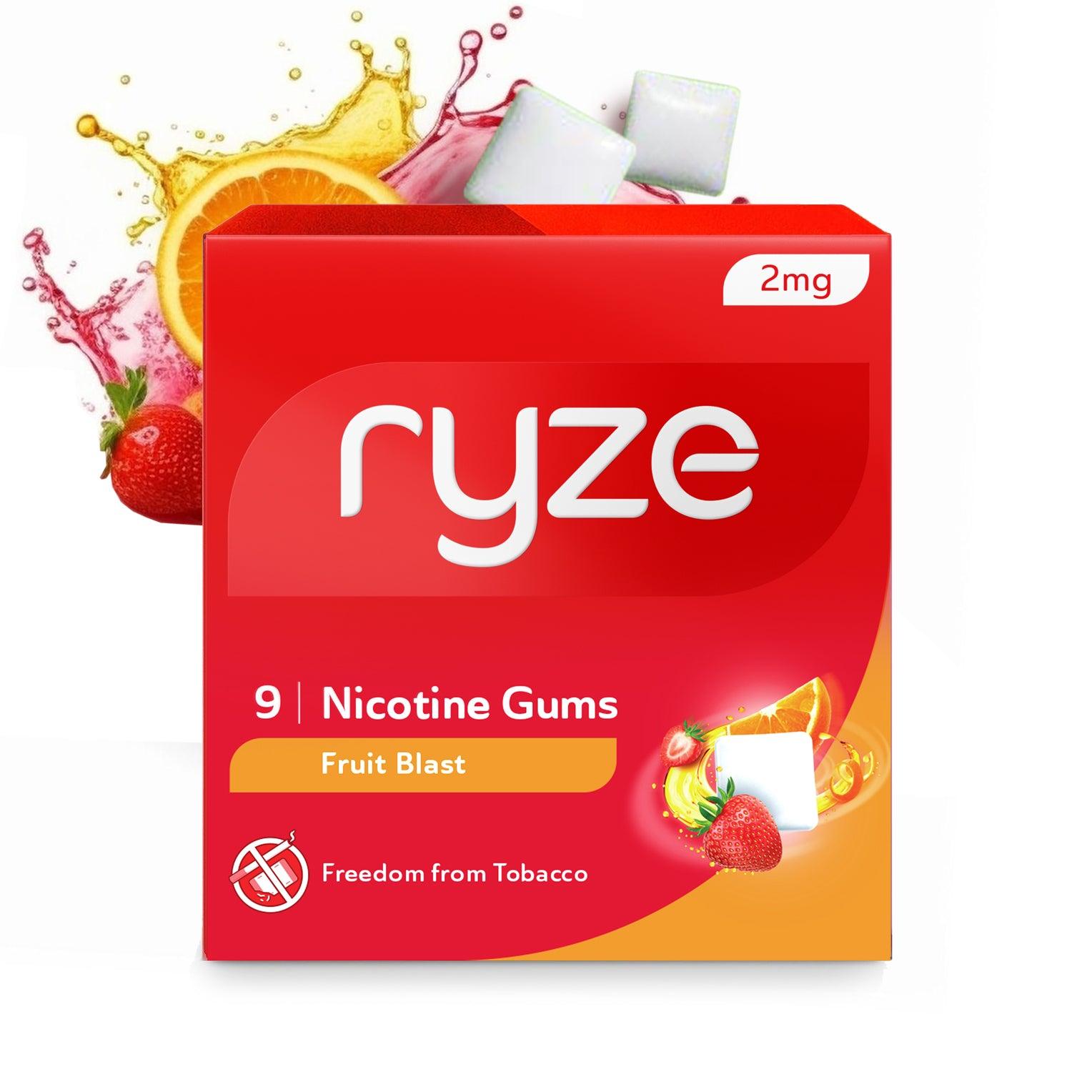 RYZE Gums -  Fruit Blast Flavor