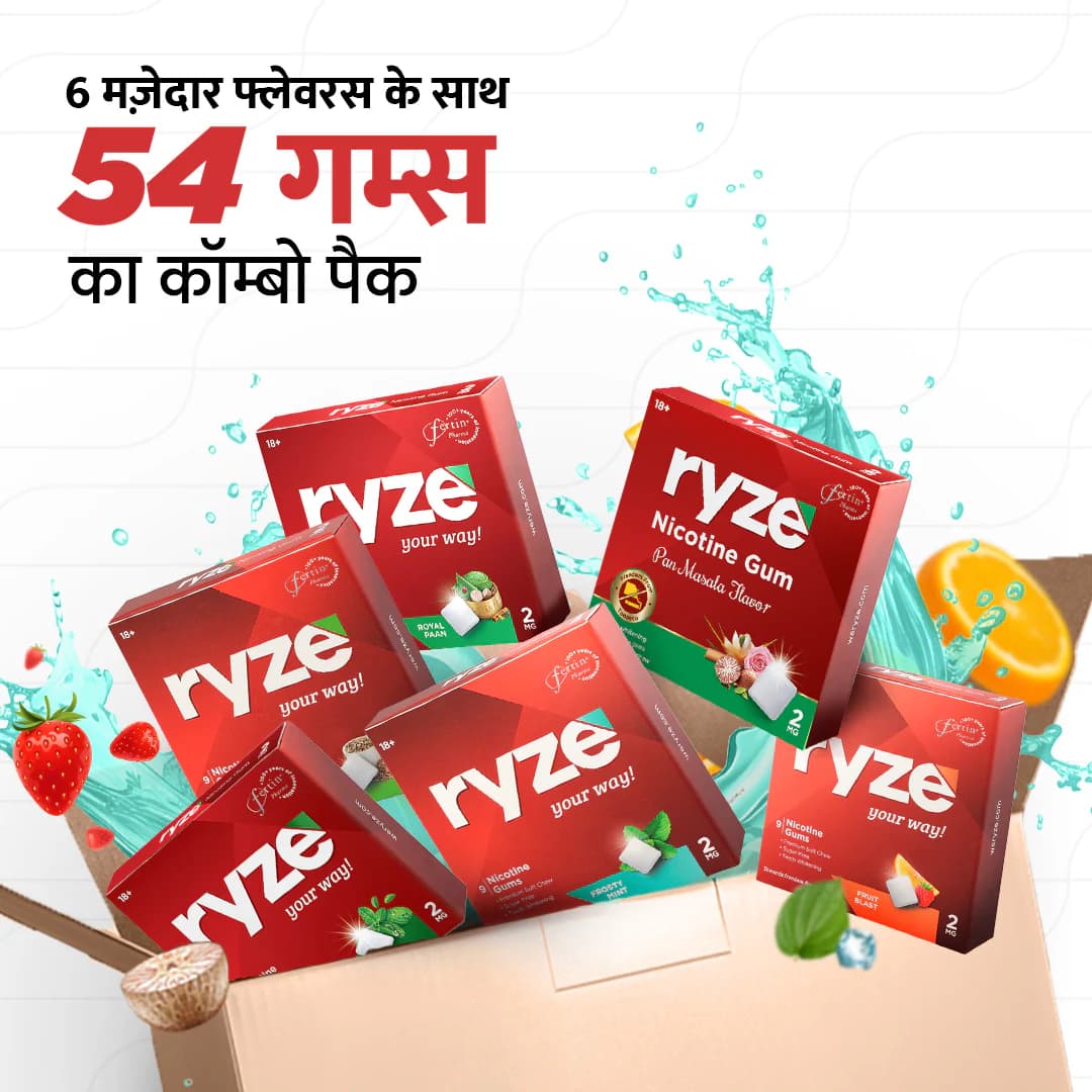 RYZE Gums (Frosty Mint) Pack of 3 - Mobile Image 5